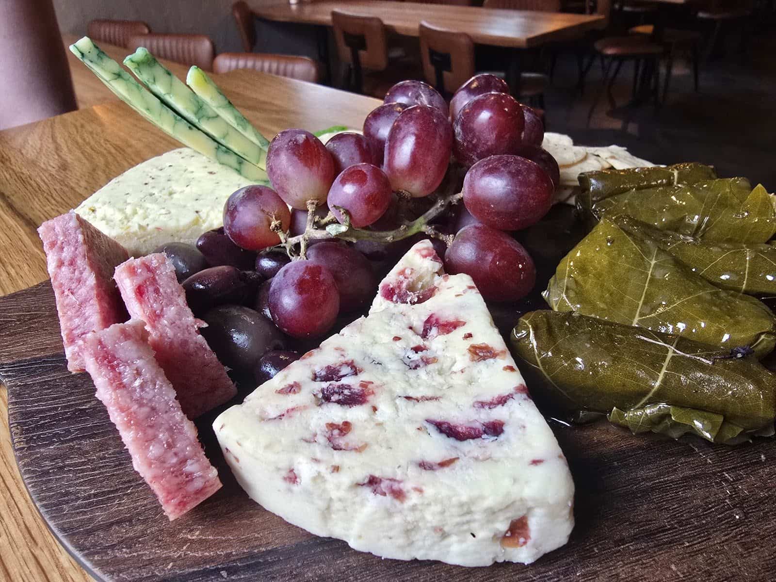 Charcuterie board at Crust & Cocktails