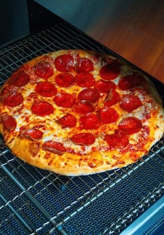Classic Pepperoni pizza with melted cheese